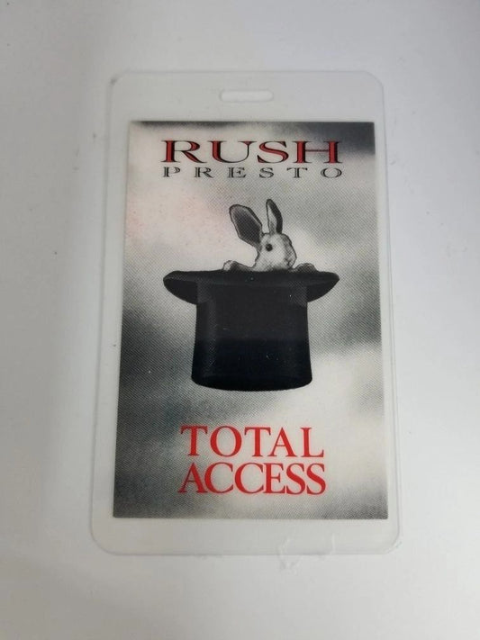 Rush "Presto" Backstage Pass