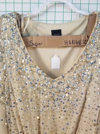 Saks Fifth Avenue Gold Sequins Blouse