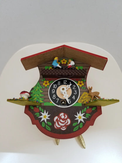 Tin Wind-up Hand Painted Cuckoo Clock