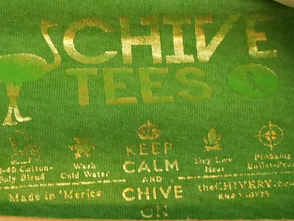 Chive Tees "Keep Calm and Chive On" Tee Large