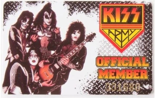 KISS Army Fan Club Card