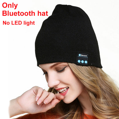 LED Hat With Stereo Headset