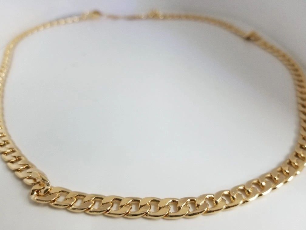 Gilded Alloy Links Chain Necklace