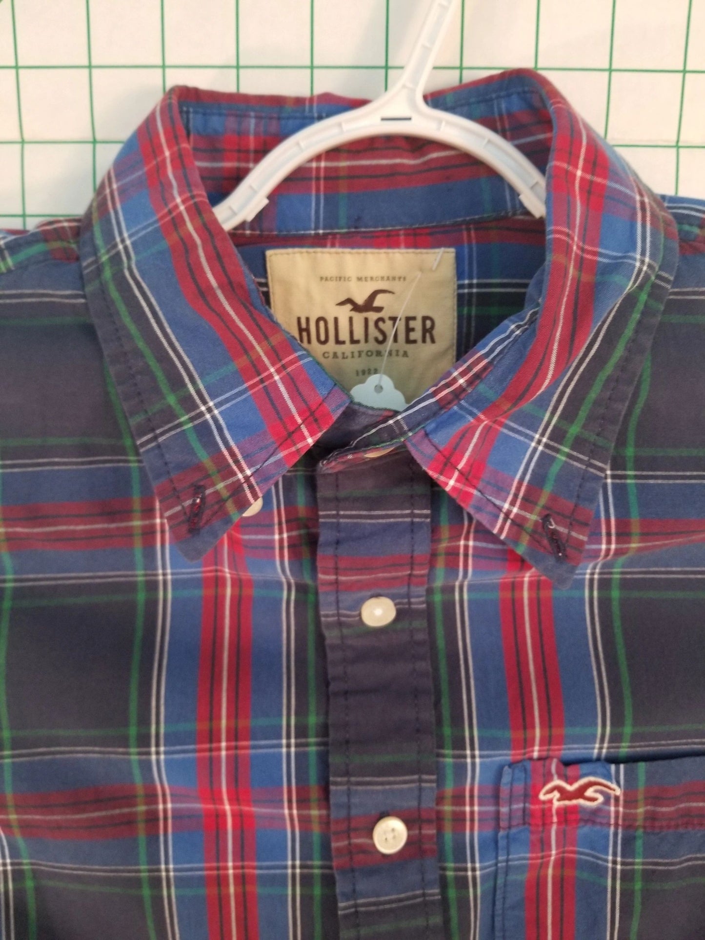 Hollister Plaid Long Sleeve Button Down