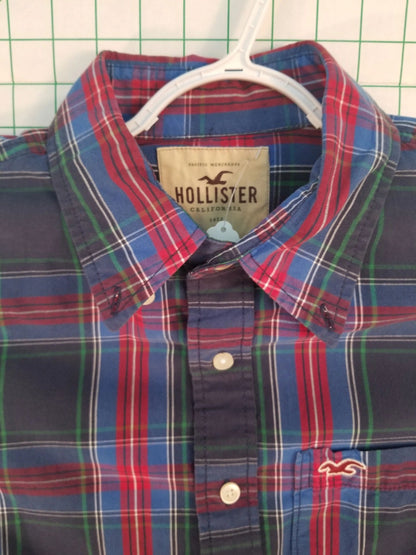 Hollister Plaid Long Sleeve Button Down