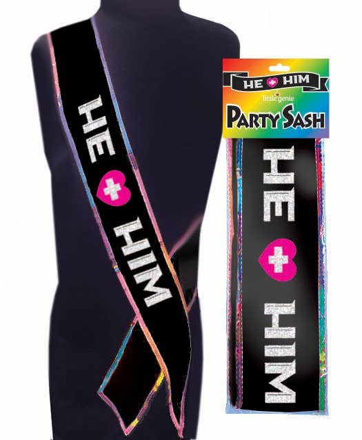 Little Genie Productions - *** SALE*** He+Him Sash