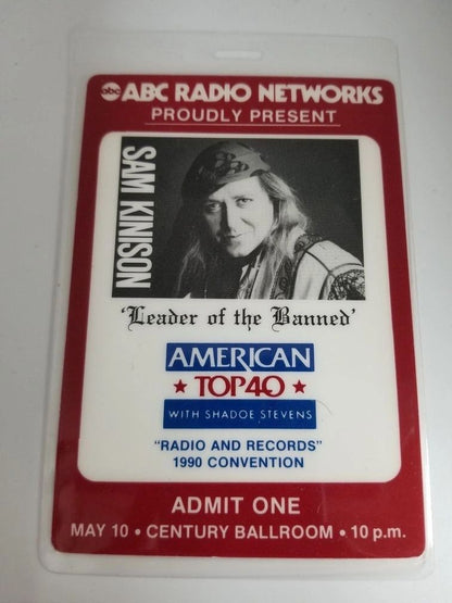 Sam Kinison Backstage Pass