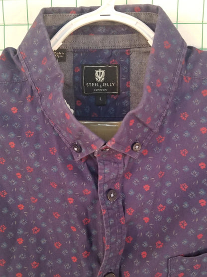 Steel & Jelly Floral Print Button Down