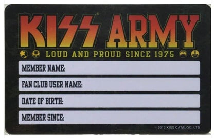 2012 KISS Army Card