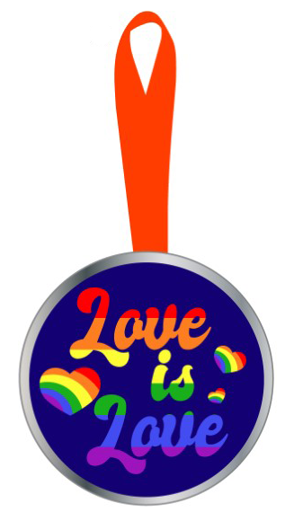 Kalan Lp - ORK142- Dome Ornament Love is Love