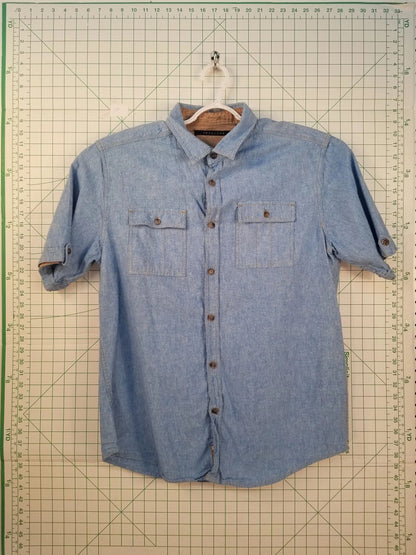 Sean Jean Denim Blue Button Down XL