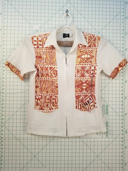 Iolani Short Sleeve Button Up w/ Print