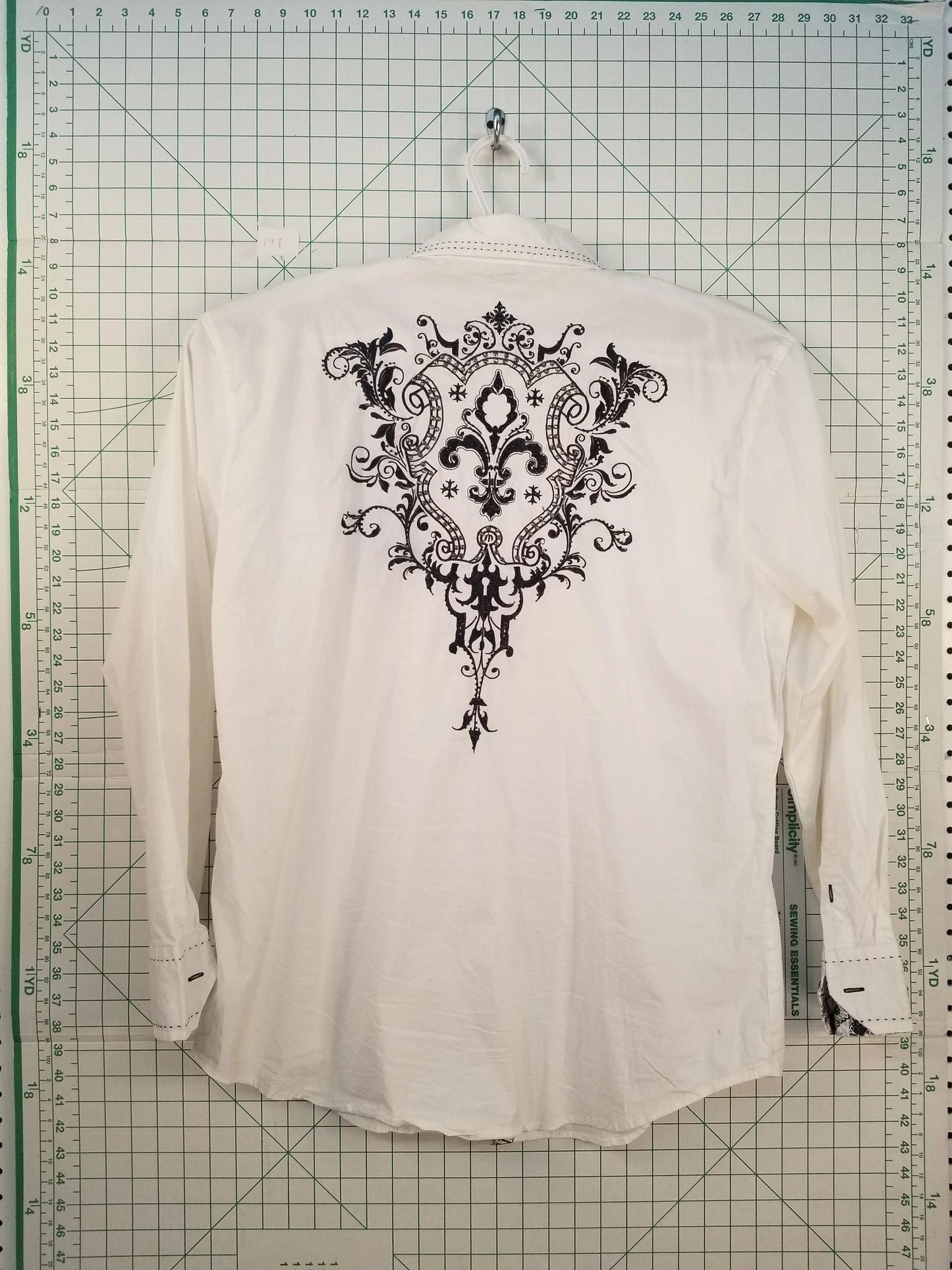 Victorious Embroidered White Button Up