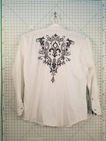 Victorious Embroidered White Button Up