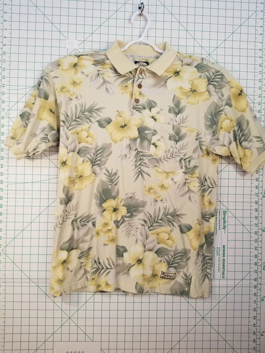 Tommy Bahama Floral Print Polo Medium