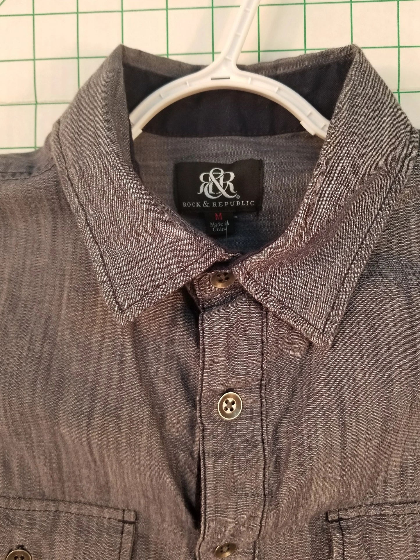 Rock and Republic Two Tone Button Down