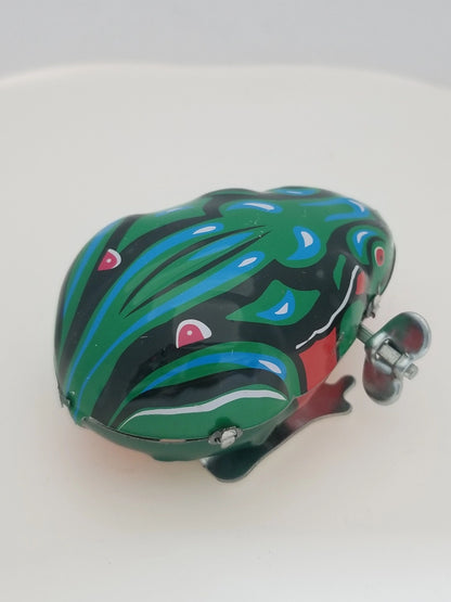 Tin Jumping Frog Wind-up Collector's Toy