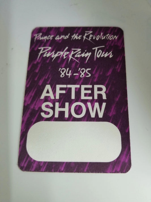Prince And The Revolution Purple Rain Tour '84-'85 Backstage Pass