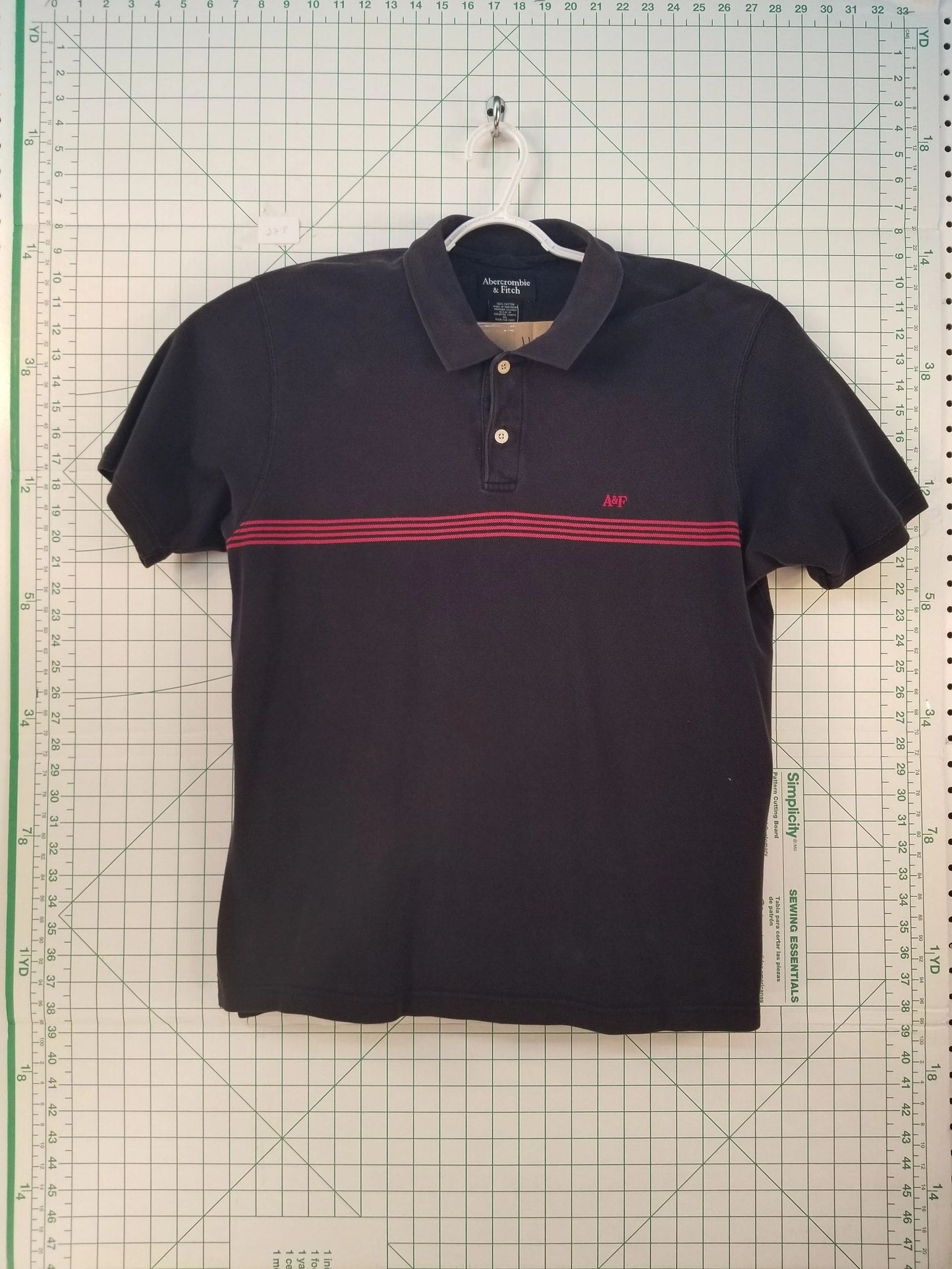 Abercrombie & Fitch Black Polo XL