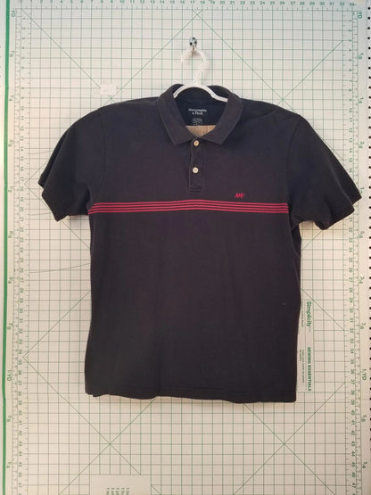 Abercrombie & Fitch Black Polo XL