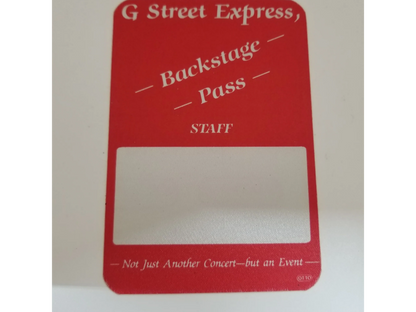 G Street Express Backstage Pass