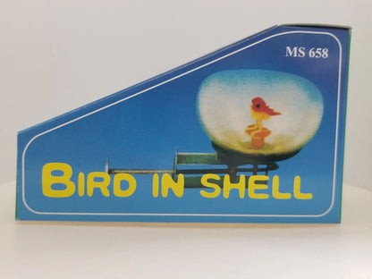 Tin Bird-In-Shell Easter Egg Wind-up Collector's Toy