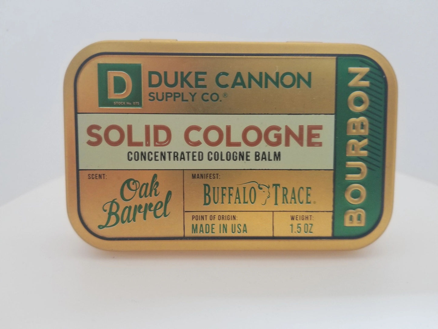 Duke Cannon Supply Co. "Oak Barrel" Concentrated Cologne "BOURBON"