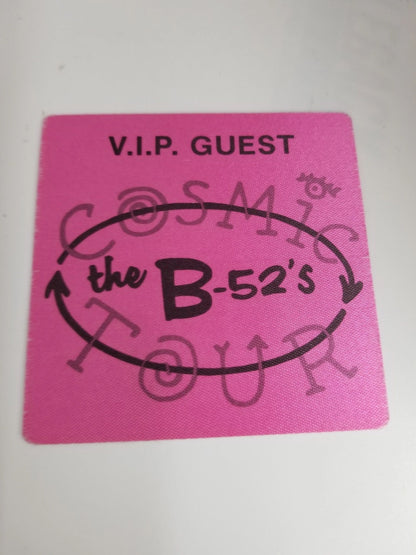 B-52's Cosmic Tour Backstage Pass