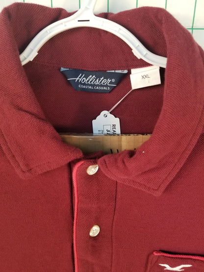 Hollister Coastal Classics Polo Red XXL