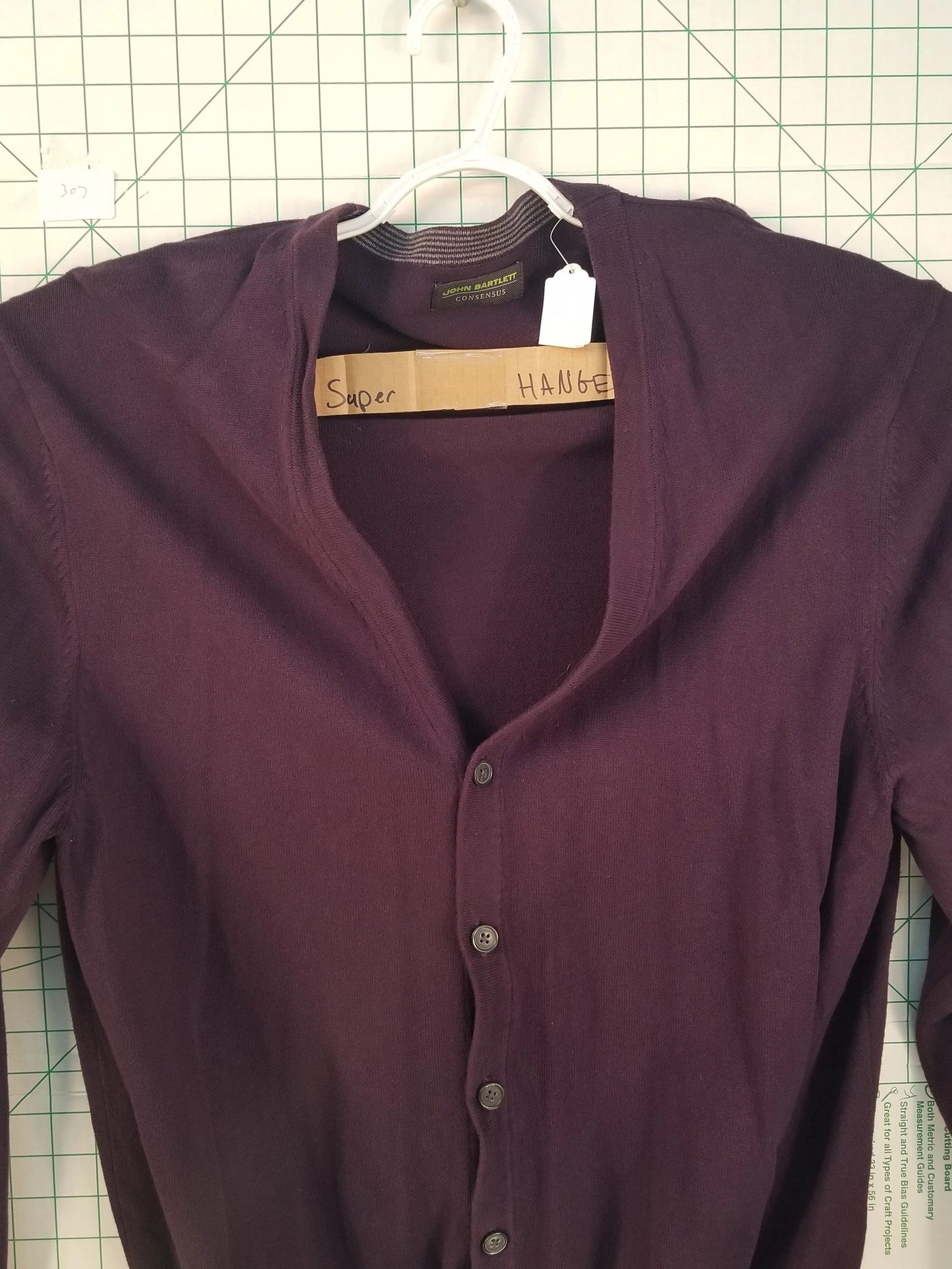 John Bartlett Purple Cardigan Jacket XL