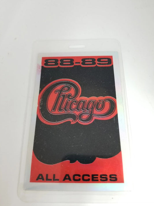 Chicago 88-89 Tour Backstage Pass