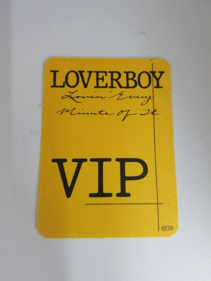 Loverboy "Lovin' Every Minute Of It" Tour Backstage Pass