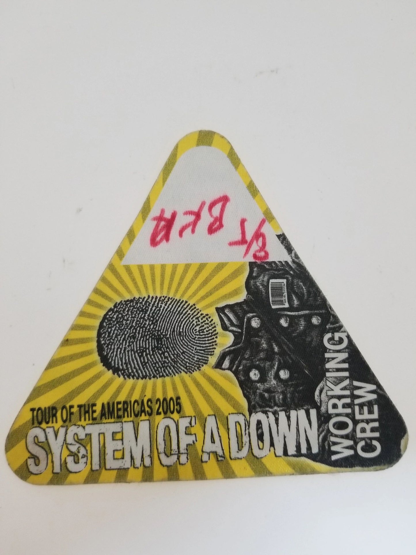 System Of A Down "Tour Of The Americas 2005" Backstage Pass