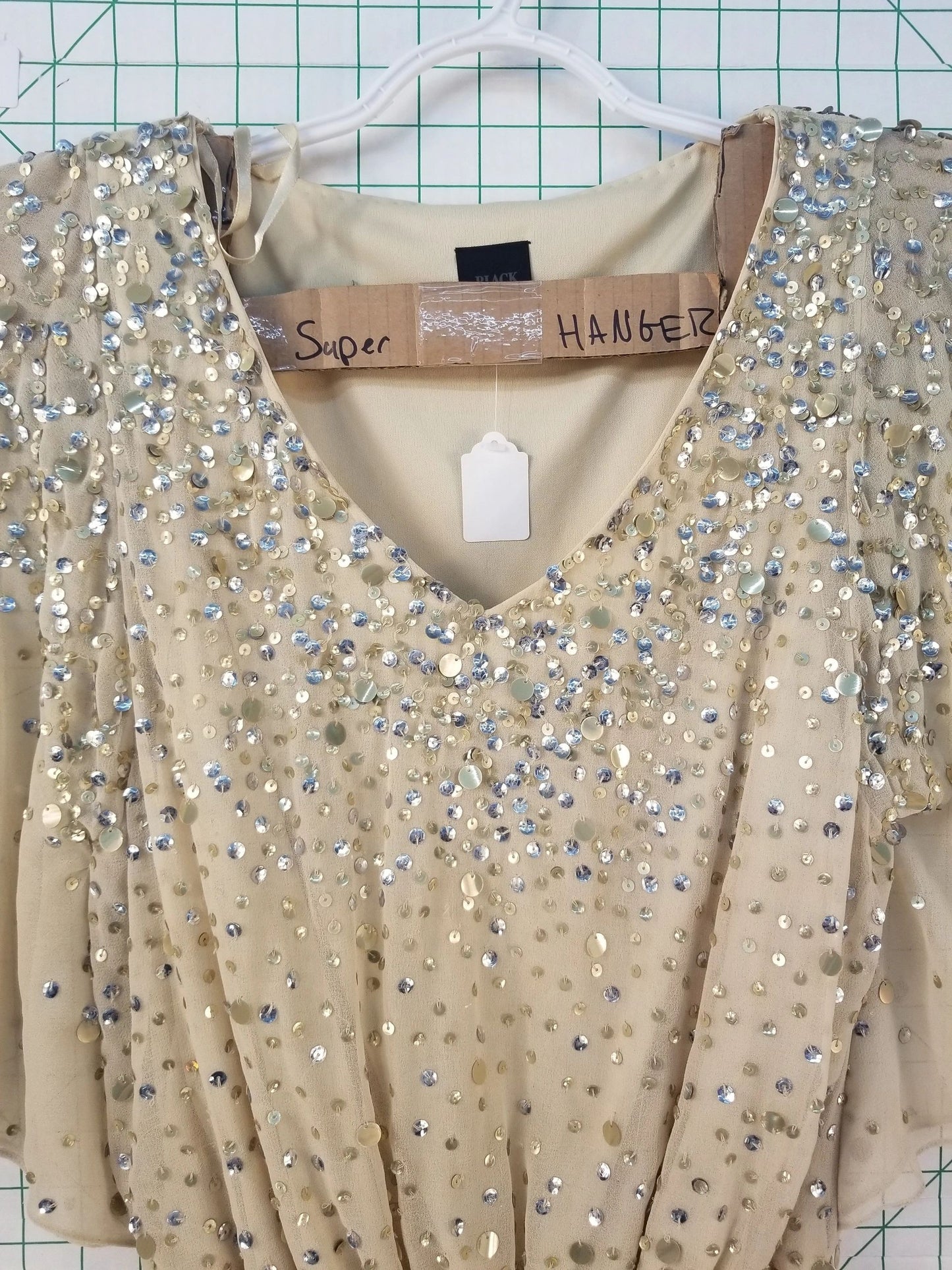 Saks Fifth Avenue Gold Sequins Blouse