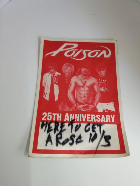 Poison 25th Anniversary Backstage Pass