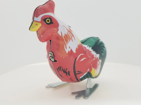 Tin Taioji Wind-up Rooster Collector's Toy