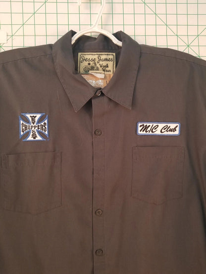 Jesse James Work Wear Embroidered Shirt