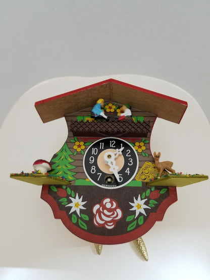 Tin Wind-up Hand Painted Cuckoo Clock