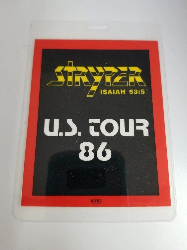 Stryker US Tour 86 Backstage Pass