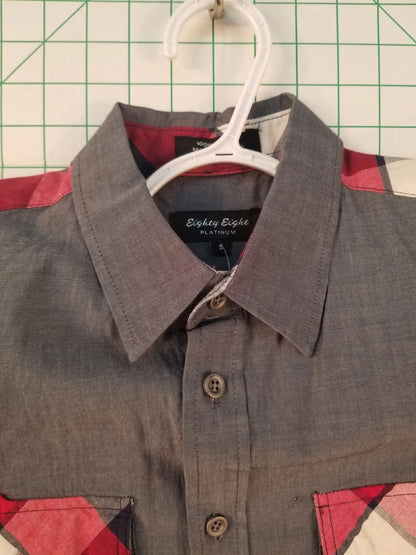 Eighty-Eight Platinum Blue Button Down S