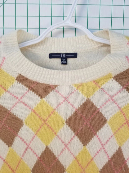 Gap Square Pattern Sweater XS