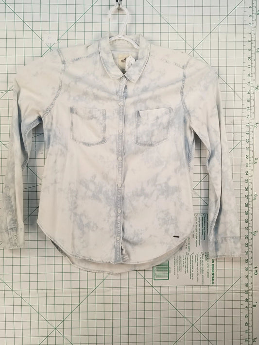 Hollister Acid Wash Button Down Large