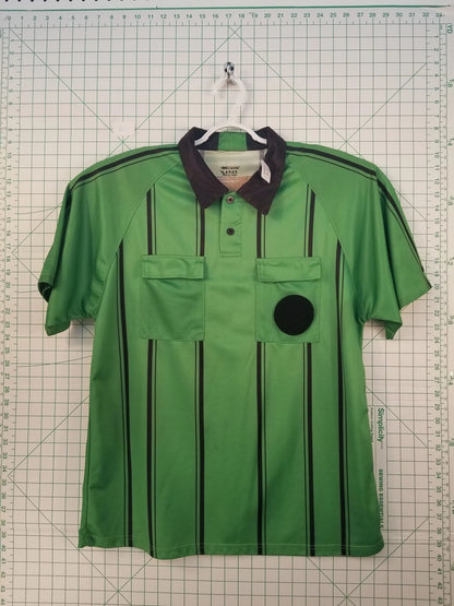 Kwikgoal Green Striped Jersey With Velcro Patch