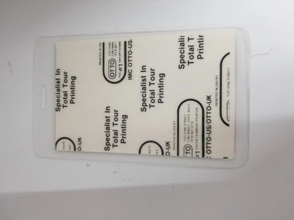 INXS Kick World Tour 1987 Backstage Pass