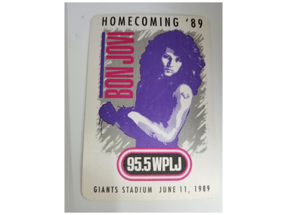 Bon Jovi Homecoming '89 Backstage Pass