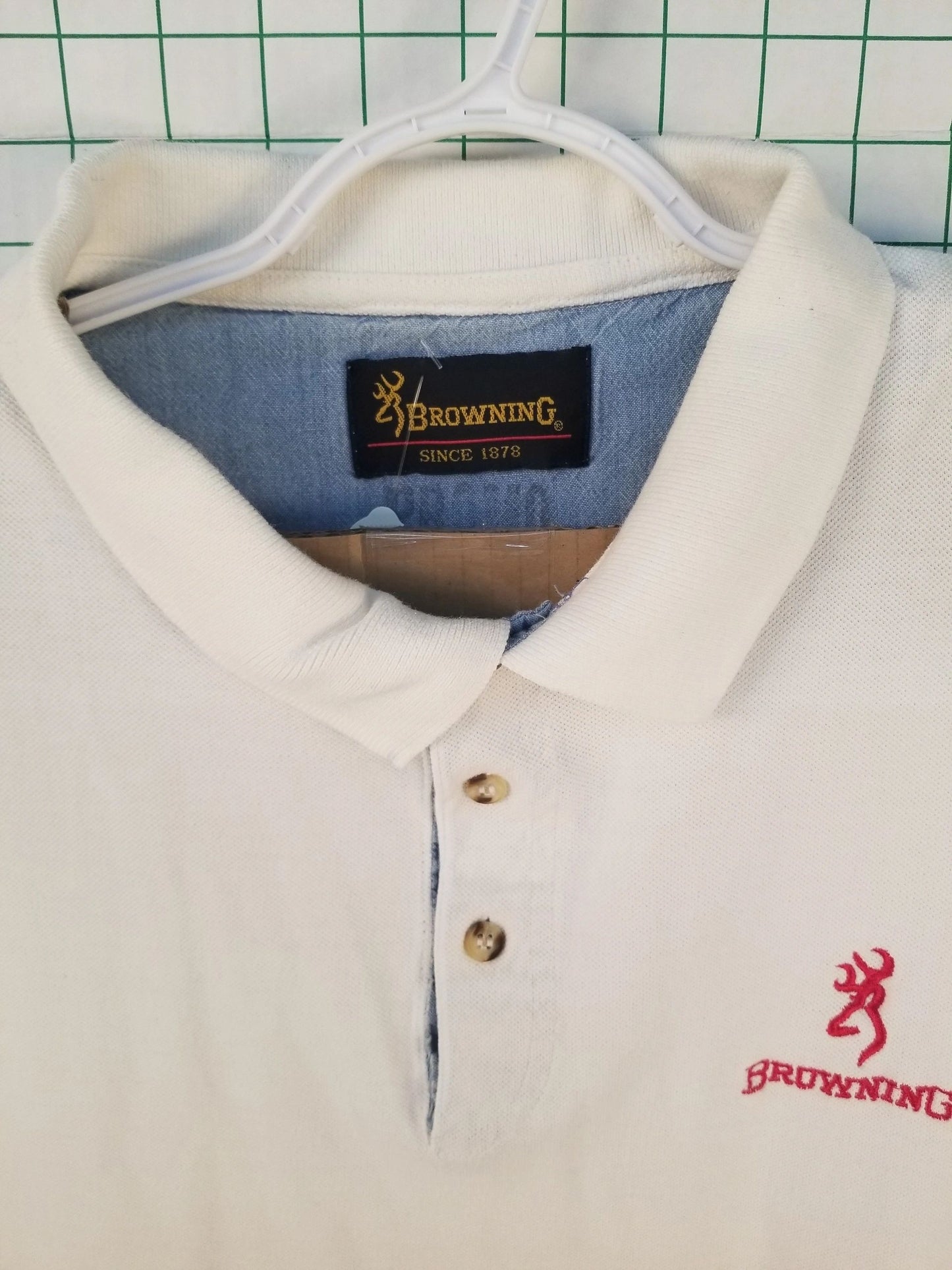 Browing Embroidered White Polo