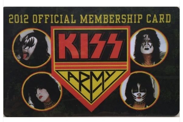 2012 KISS Army Card