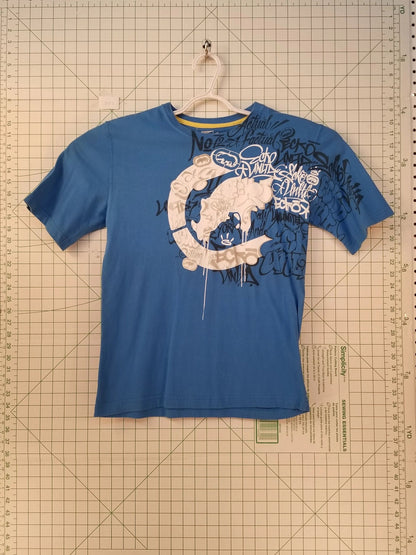 Ecko Unltd Blue Graphic Tee Medium