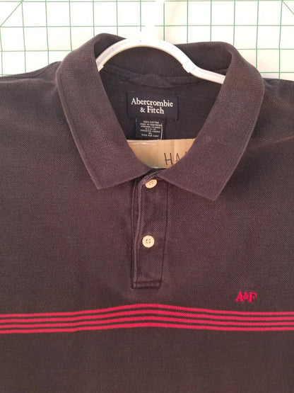 Abercrombie & Fitch Black Polo XL
