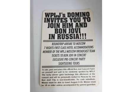 Bon Jovi Homecoming '89 Backstage Pass